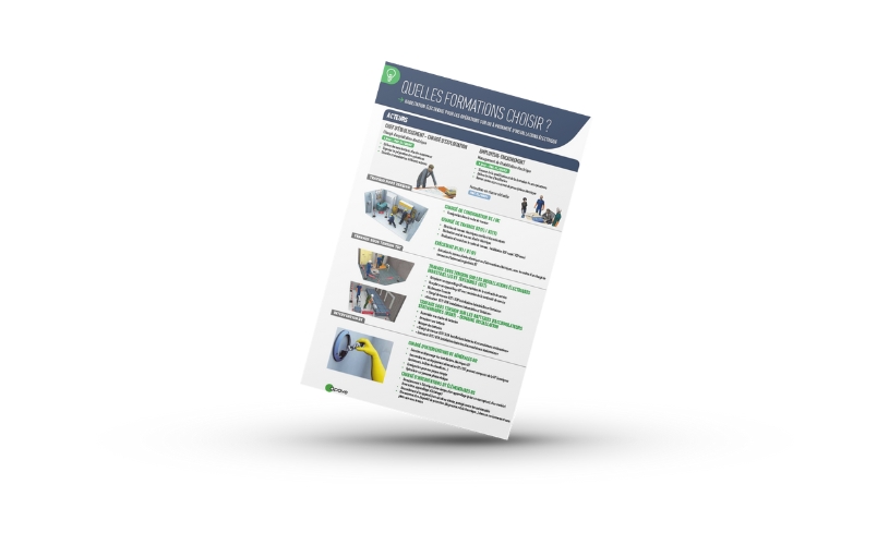Visuel du guide de choix Apave formations électricité
