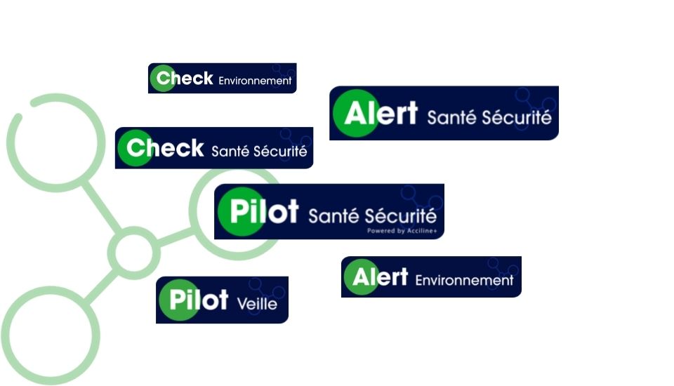 Les identités visuelles des solutions digitales de l'univers Santé Sécurité Environnement